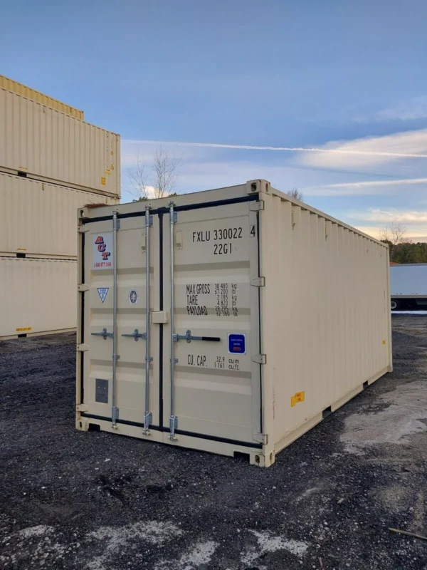 New One-trip 20′ Storage Container with Man Door. Tri Door. - Image 3