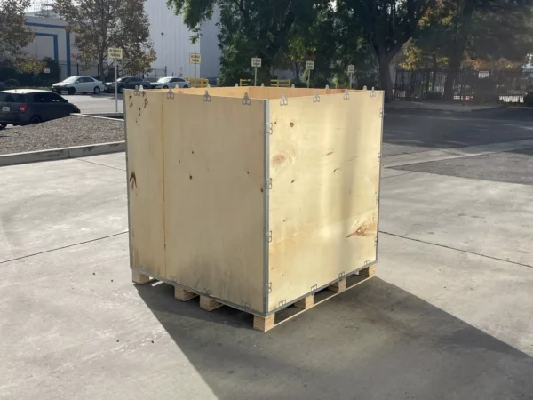 Sandbaggy Collapsible Wood Shipping Crate w/ Pallet (48″x48″x 48″) - Image 6