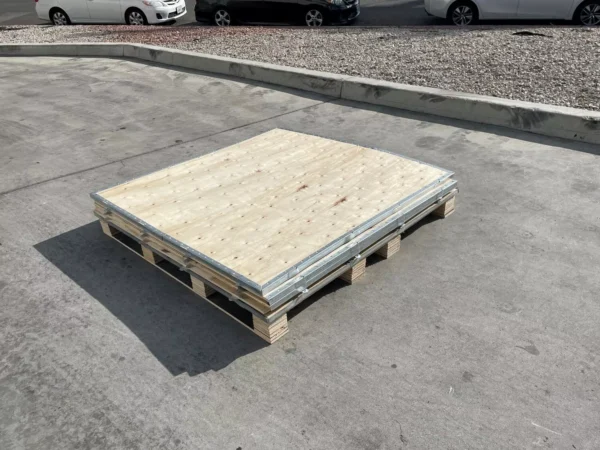 Sandbaggy Collapsible Wood Shipping Crate w/ Pallet (48″x48″x 48″) - Image 7