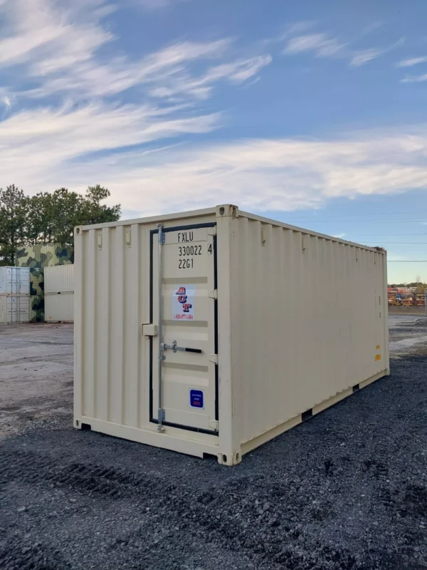 New One-trip 20′ Storage Container with Man Door. Tri Door.