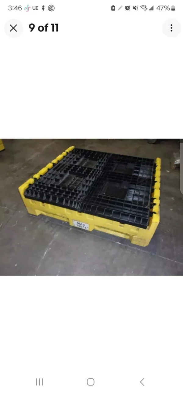48x45x25 Gaylord Collapsible Bulk Shipping Pallet Containers Bins - Image 4