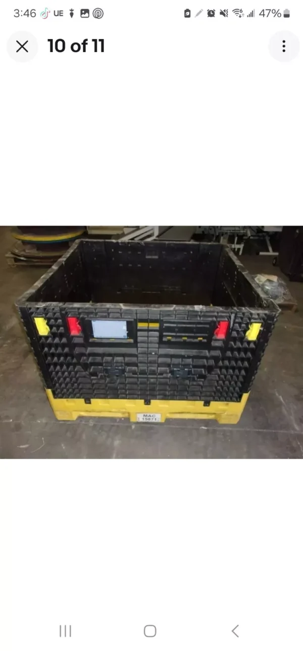 48x45x25 Gaylord Collapsible Bulk Shipping Pallet Containers Bins - Image 3